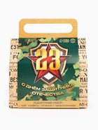 Подарочный набор «С днём защитника отечества» чай + печенье + конфеты - Фото 3