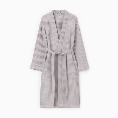 Халат вафельный мужской удлиненный «Этель» Boho, размер 50-52, 100% хлопок, 290 г/м², серый
