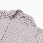 Халат вафельный мужской удлиненный «Этель» Boho, размер 50-52, 100% хлопок, 290 г/м², серый - Фото 2