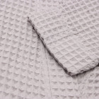 Халат вафельный мужской удлиненный «Этель» Boho, размер 50-52, 100% хлопок, 290 г/м², серый - Фото 3