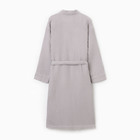 Халат вафельный мужской удлиненный «Этель» Boho, размер 50-52, 100% хлопок, 290 г/м², серый - Фото 4