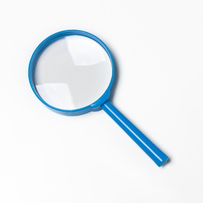 Лупа классическая, линза 60 мм, пластик