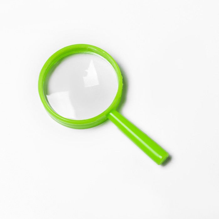 Лупа классическая, линза 25 мм, увеличение 5х, пластик - Фото 1