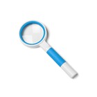 Лупа классическая, линза 45 мм, эргономичная ручка - Фото 1