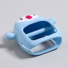 Прорезыватель зубной в форме соска c ручкой «Пингвиненок», цвет голубой - Фото 7