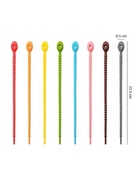 Стяжки силиконовые, 10 шт. L=21.5 см, МИКС - Фото 2