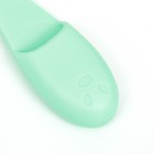 Зубная щетка для собак на палец, силиконовая, 14 см, голубая - Фото 3