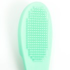 Зубная щетка для собак на палец, силиконовая, 14 см, голубая - Фото 6