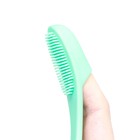 Зубная щетка для собак на палец, силиконовая, 14 см, голубая - Фото 7