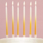 Свечи для торта «В твой особенный день», золотые, 6 шт. - фото 296952976