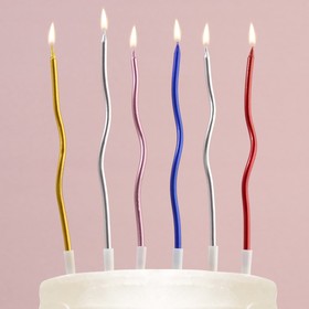 Свечи для торта «Для твоего праздника», разноцветные, 10 шт.