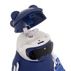 Термос детский «Панда», 480 мл, сохраняет тепло до 12 ч, нержавеющая сталь, синий - Фото 3