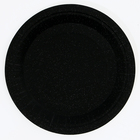 Тарелки бумажные, 6 шт, цвет черный - фото 303819638