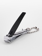 Кусачки книпсер маникюрные, с пилкой, 5.7 см, на блистере, с цепочкой, чёрные, серебристые - Фото 2