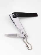 Кусачки книпсер маникюрные, с пилкой, 5.7 см, на блистере, с цепочкой, чёрные, серебристые - Фото 5