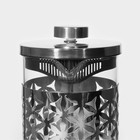 Чайник заварочный френч-пресс «Сейхо», 600 мл, стекло, нержавеющая сталь - Фото 3