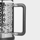 Чайник заварочный френч-пресс «Сейхо», 600 мл, стекло, нержавеющая сталь - Фото 4