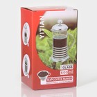 Чайник заварочный френч-пресс «Сейхо», 600 мл, стекло, нержавеющая сталь - Фото 5