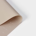 Коврик для выпечки и раскатки теста с разметкой Доляна «Капучино», силикон 50×40 см, бежевый - Фото 4