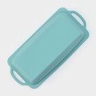 Форма для выпечки «Хлеб», силикон, 31.5×14×6.5 см, внутр. 25.5×12×5.6 см, бирюзовая - Фото 5