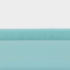 Форма для выпечки «Хлеб», силикон, 31.5×14×6.5 см, внутр. 25.5×12×5.6 см, бирюзовая - Фото 6