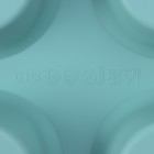Форма для выпечки «Фигуры. Круг», 32,5×18,5×4 см, 6 ячеек, (7×7×4 см), цвет бирюзовый - фото 4415706