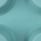 Форма для выпечки «Фигуры. Круг», 32.5×18.5×4 см, 6 ячеек, (7×7×4 см), бирюзовая - Фото 6