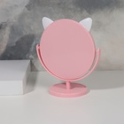 Зеркало настольное «Круг», d зеркальной поверхности 14 см, цвет розовый - Фото 5