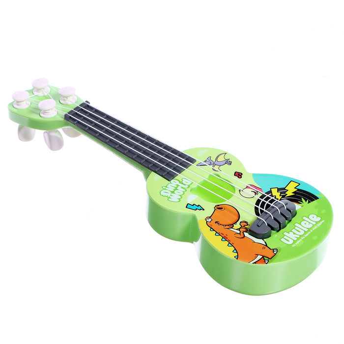 Игрушка музыкальная гитара «Динозаврик», цвета МИКС - фото 1885942389