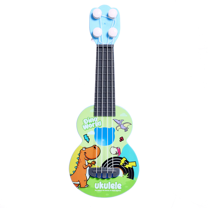 Игрушка музыкальная гитара «Динозаврик», цвета МИКС - фото 1885942392