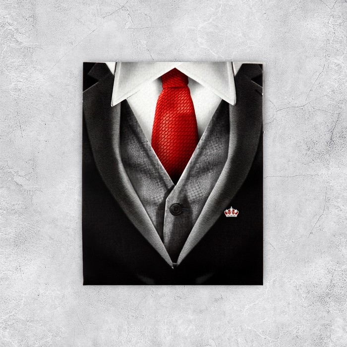 Открытка‒конверт для денег формовой «Красный галстук», 12 х 16 см - Фото 1