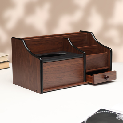 Органайзер 3 секций, с выдвижным ящиком и салфетницей 30×17×16 см