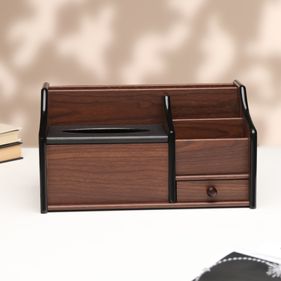 Органайзер 3 секций, с выдвижным ящиком и салфетницей 30×17×16 см