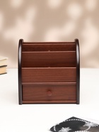 Органайзер 5 секций, с выдвижным ящиком 17×14×17 см - Фото 3