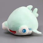 Мягкая игрушка «Акула» с большими глазами, 19 см, цвет бирюзовый - фото 303820011