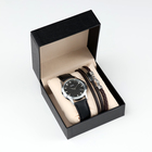 Мужской подарочный набор "Якорь" 2 в 1: наручные часы, браслет - фото 8736619