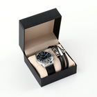 Мужской подарочный набор "Череп" 2 в 1: наручные часы, браслет - фото 3418595