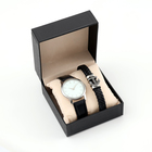 Мужской подарочный набор "Якорь" 2 в 1: наручные часы, браслет - фото 12008530