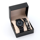 Мужской подарочный набор "Скорпион" 2 в 1: наручные часы, браслет - фото 293646943