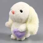 Мягкая игрушка «Зайка», 11 см, белая - Фото 1
