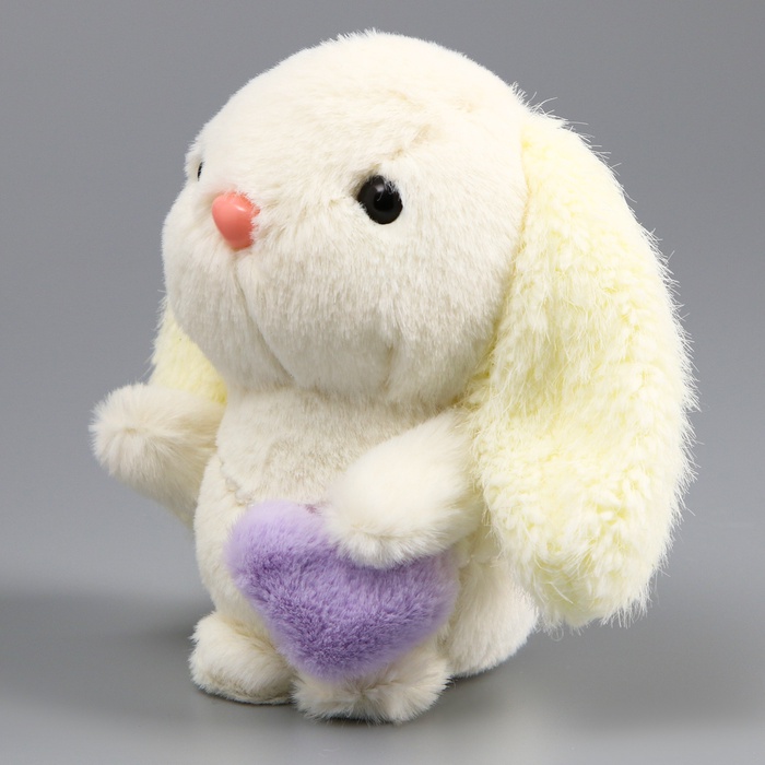 Мягкая игрушка «Зайка», 11 см, белая - Фото 1