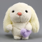 Мягкая игрушка «Зайка», 11 см, белая - Фото 2