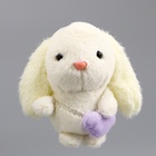 Мягкая игрушка «Зайка», 11 см, белая - Фото 5