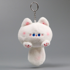 Мягкая игрушка «Котик-кругляш» на брелоке, 11 см, цвет бело-розовый - Фото 6