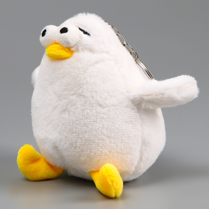 Мягкая игрушка «Птенец» на брелоке, 10 см, цвет белый