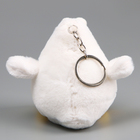 Мягкая игрушка «Птенец» на брелоке, 10 см, цвет белый - Фото 3