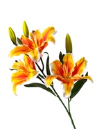 Цветы искусственные «Лилия галант», h=66 см, d=13 см, оранжево-жёлтые 10104913