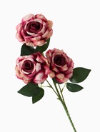 Цветы искусственные "Роза Палома" d-8 см 53 см, тёмно-сиреневый - фото 809175859