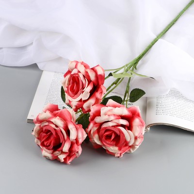 Цветы искусственные "Роза Палома" d-8 см 53 см, розовый