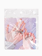 Кольца парные с надписью «Сердце», 2 шт. половинки, цвет серебро, 17 размер - Фото 7